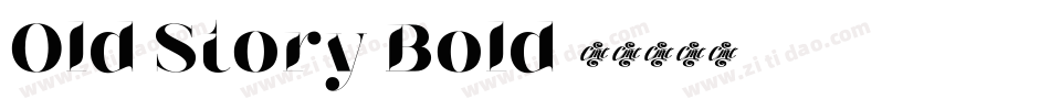 Old Story Bold字体转换